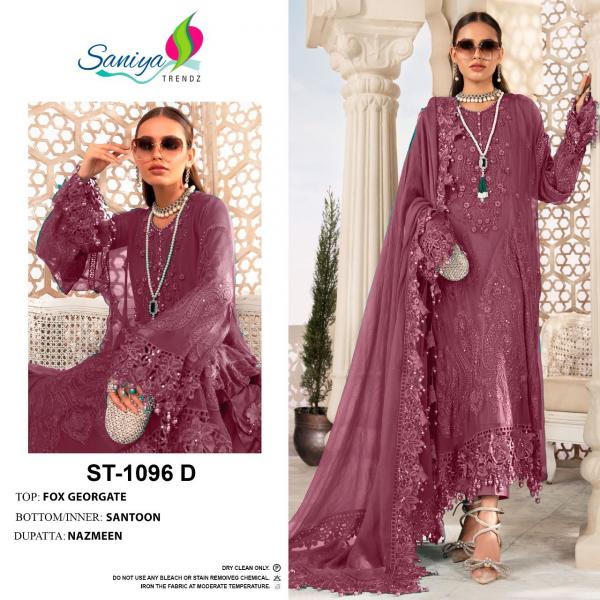 Saniya St 1096 Georgette Designer Pakistani Salwar Kameez